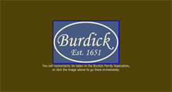 Desktop Screenshot of burdickfamily.org