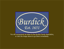 Tablet Screenshot of burdickfamily.org